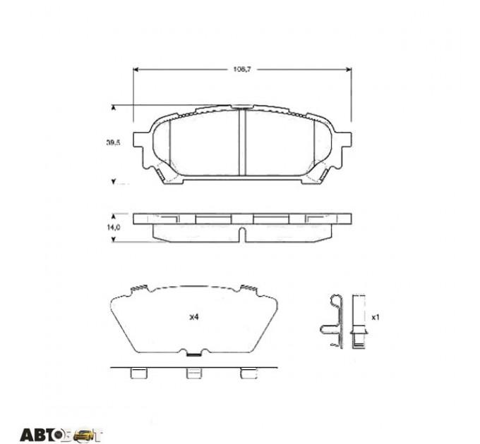 Тормозные колодки TRW GDB3395, цена: 1 476 грн.