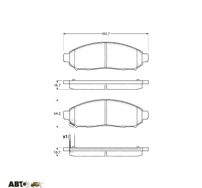 Тормозные колодки TRW GDB3404, цена: 1 605 грн.