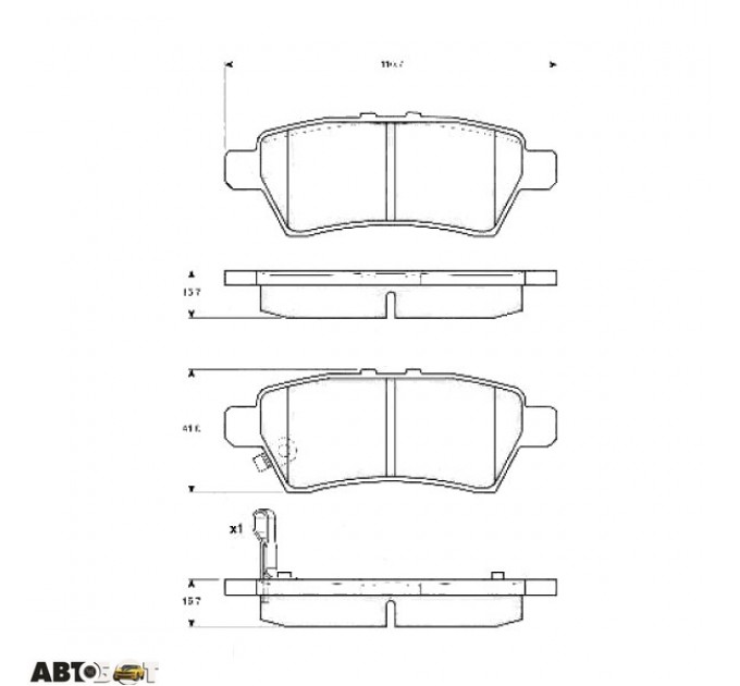 Тормозные колодки TRW GDB3405, цена: 1 263 грн.