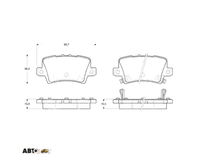 Тормозные колодки TRW GDB3408, цена: 2 620 грн.