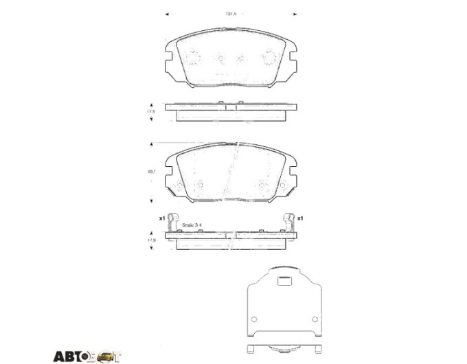 Тормозные колодки TRW GDB3409, цена: 3 588 грн.