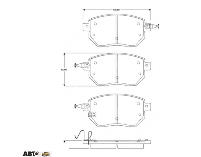 Тормозные колодки TRW GDB3416, цена: 3 447 грн.