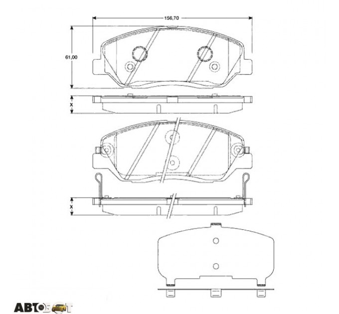 Гальмівні колодки TRW GDB3418, ціна: 2 166 грн.