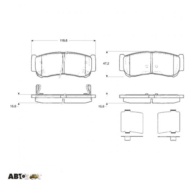 Тормозные колодки TRW GDB3419, цена: 1 628 грн.