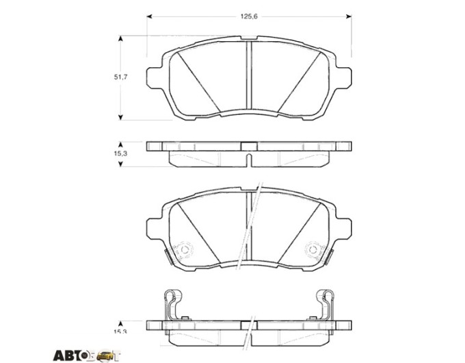Тормозные колодки TRW GDB3437, цена: 3 535 грн.