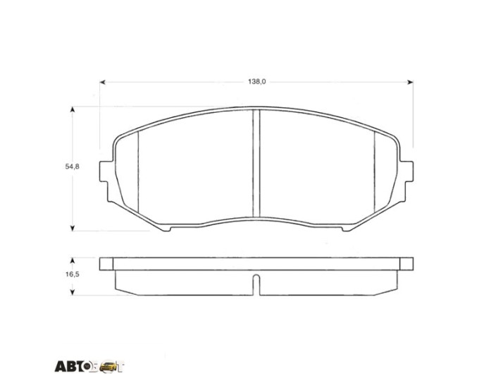 Гальмівні колодки TRW GDB3443, ціна: 3 454 грн.