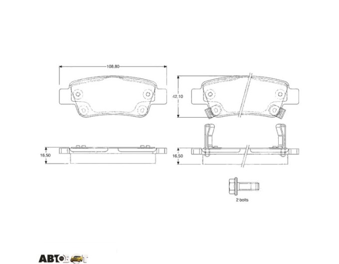 Тормозные колодки TRW GDB3446, цена: 3 519 грн.