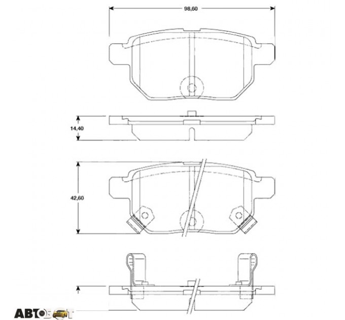 Тормозные колодки TRW GDB3454, цена: 1 426 грн.