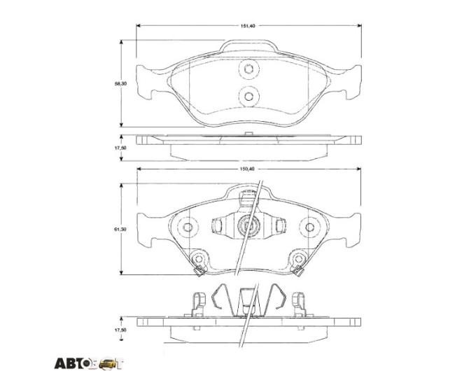 Тормозные колодки TRW GDB3457, цена: 3 023 грн.