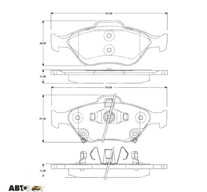 Тормозные колодки TRW GDB3457, цена: 1 646 грн.