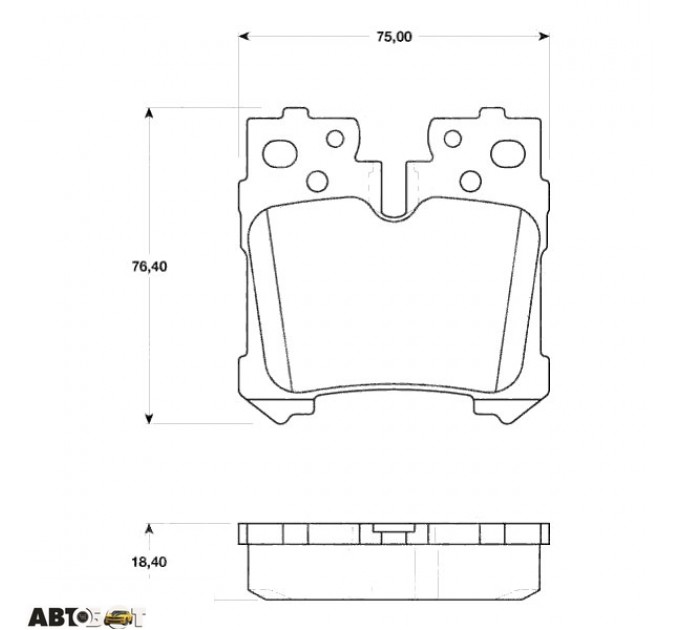 Тормозные колодки TRW GDB3475, цена: 1 424 грн.