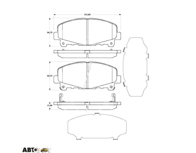 Тормозные колодки TRW GDB3477, цена: 4 514 грн.