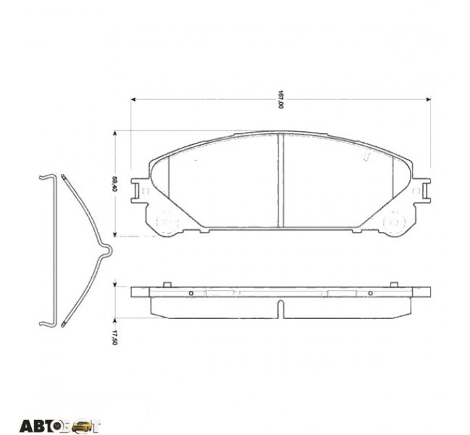 Гальмівні колодки TRW GDB3484, ціна: 2 190 грн.