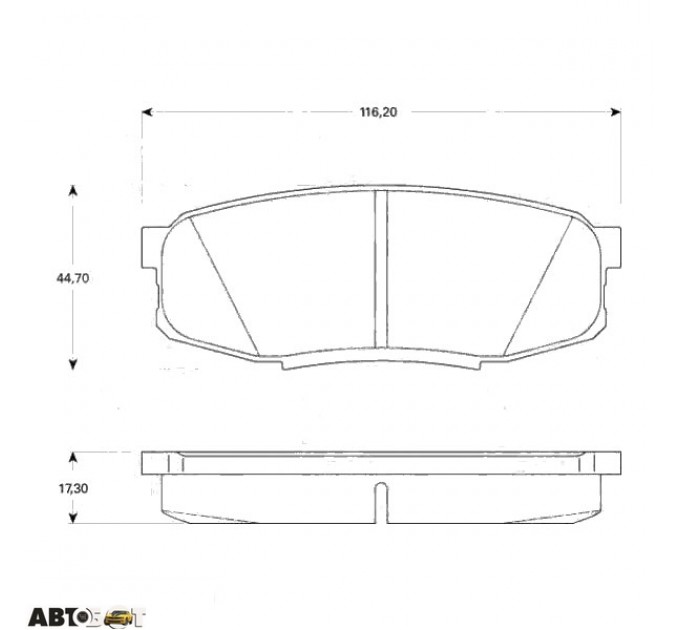 Тормозные колодки TRW GDB3491, цена: 1 802 грн.