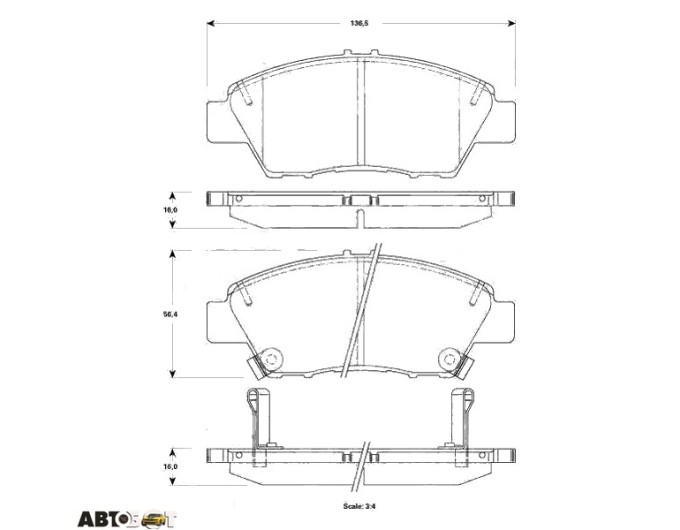Тормозные колодки TRW GDB3493, цена: 3 678 грн.