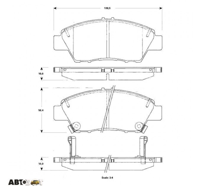 Тормозные колодки TRW GDB3493, цена: 2 003 грн.