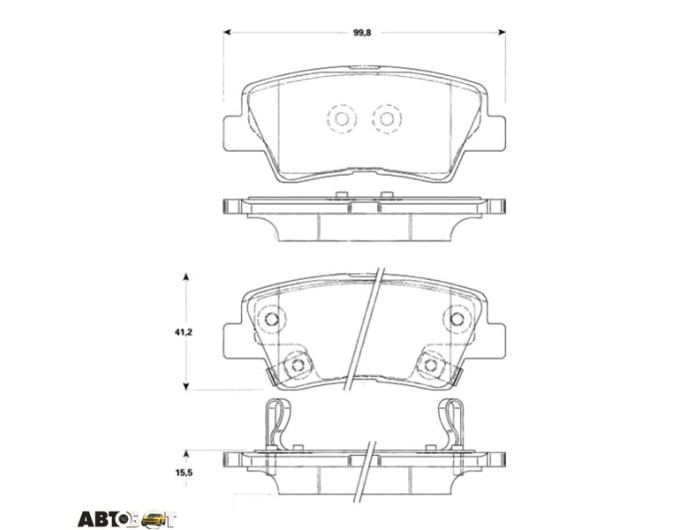 Гальмівні колодки TRW GDB3494, ціна: 2 268 грн.