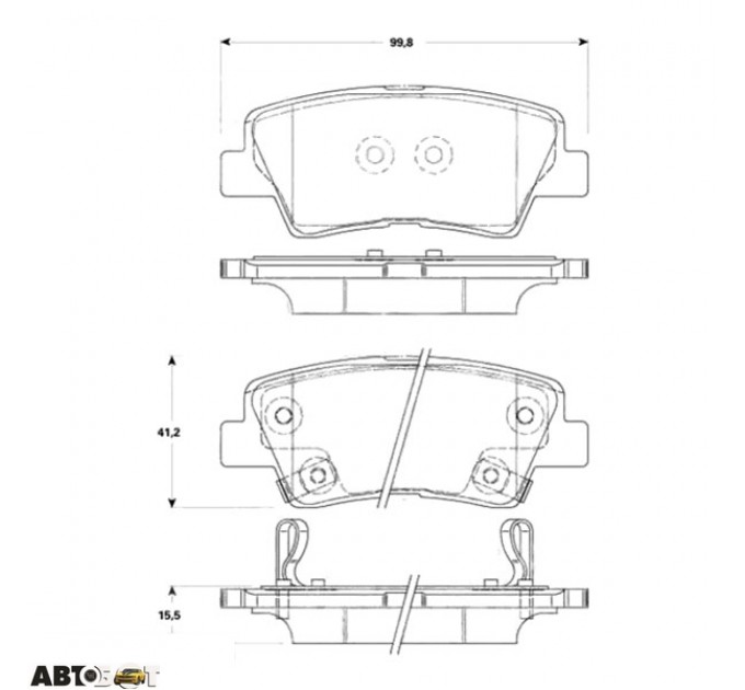 Тормозные колодки TRW GDB3494, цена: 1 247 грн.