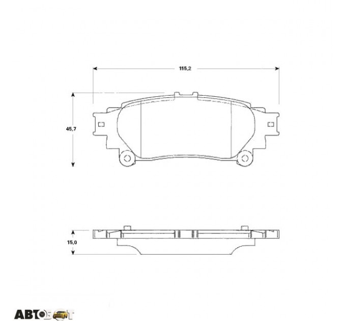 Гальмівні колодки TRW GDB3497, ціна: 1 506 грн.