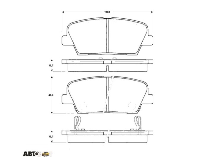 Тормозные колодки TRW GDB3499, цена: 3 325 грн.