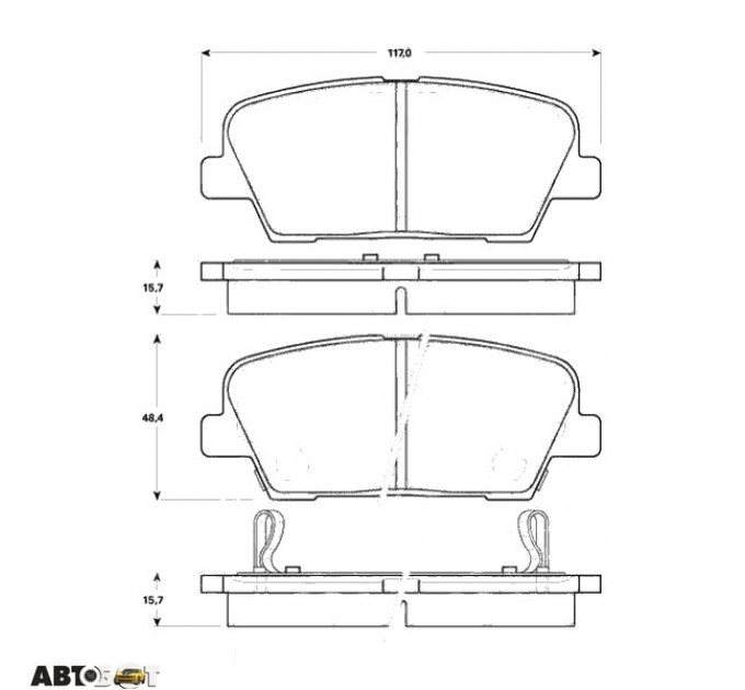 Тормозные колодки TRW GDB3499, цена: 1 811 грн.