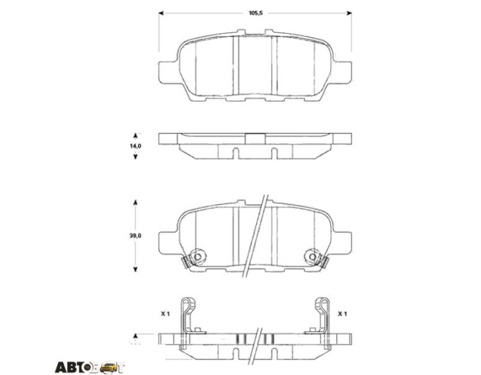 Тормозные колодки TRW GDB3508, цена: 2 521 грн.
