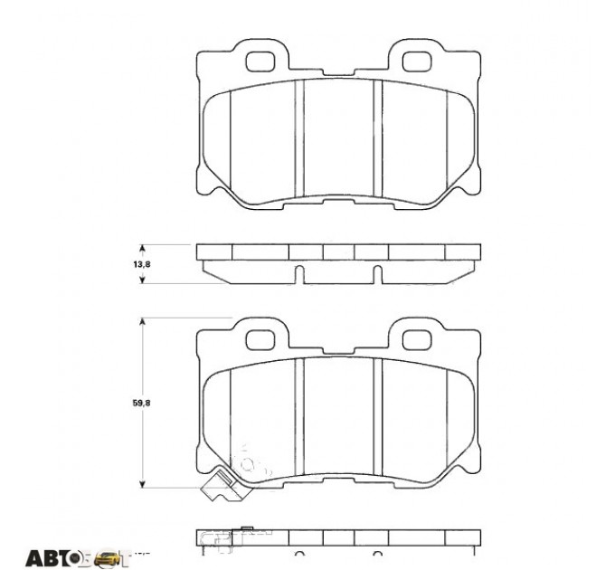 Тормозные колодки TRW GDB3515, цена: 2 231 грн.