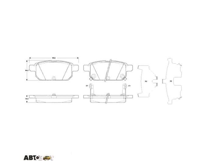 Тормозные колодки TRW GDB3529, цена: 2 825 грн.