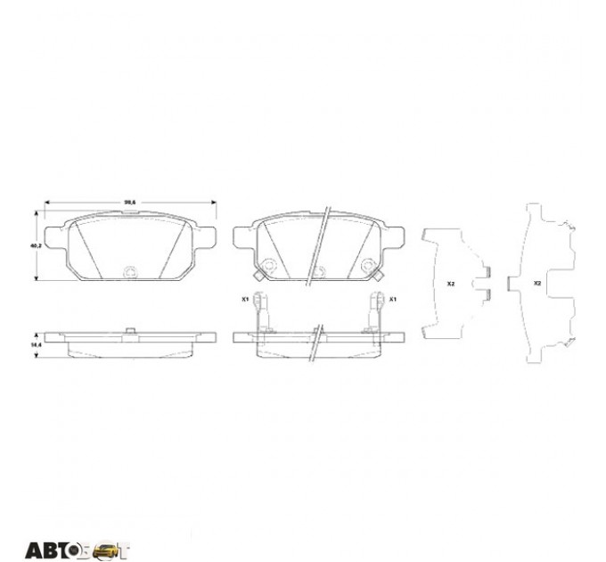 Тормозные колодки TRW GDB3529, цена: 1 538 грн.