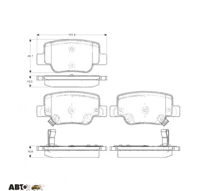 Тормозные колодки TRW GDB3547, цена: 1 787 грн.