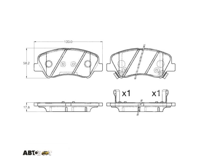 Гальмівні колодки TRW GDB3548, ціна: 2 146 грн.