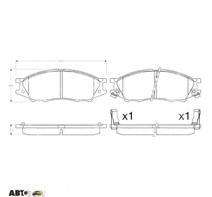 Гальмівні колодки TRW GDB3563, ціна: 1 581 грн.