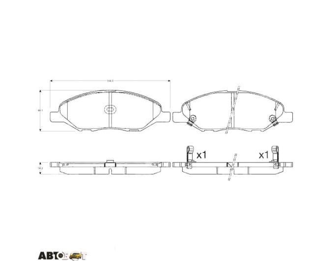 Тормозные колодки TRW GDB3577, цена: 2 968 грн.