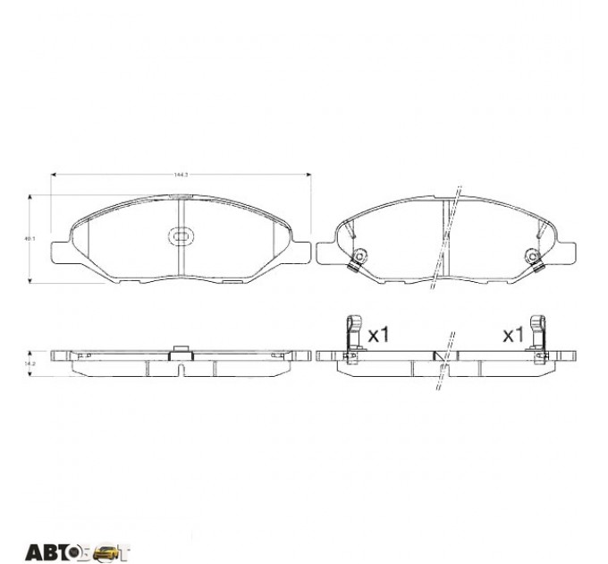 Тормозные колодки TRW GDB3577, цена: 1 616 грн.