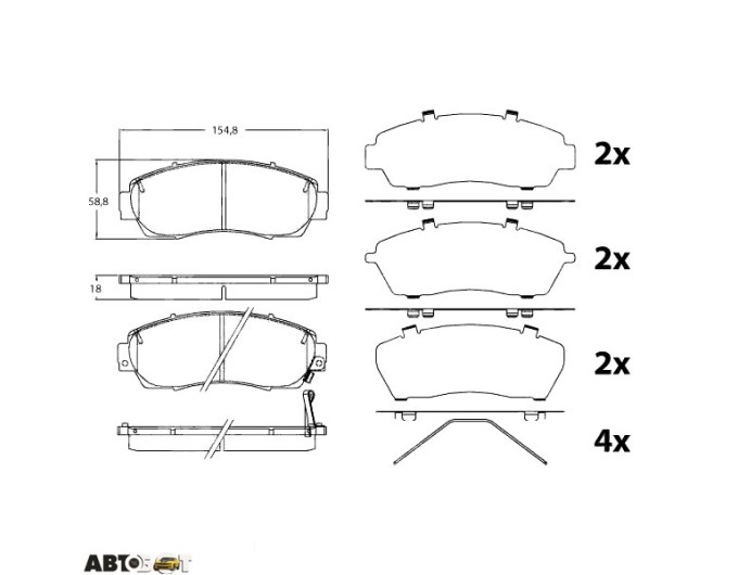 Тормозные колодки TRW GDB3581, цена: 4 514 грн.