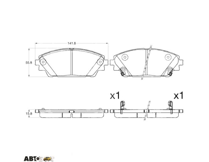 Гальмівні колодки TRW GDB3592, ціна: 3 023 грн.