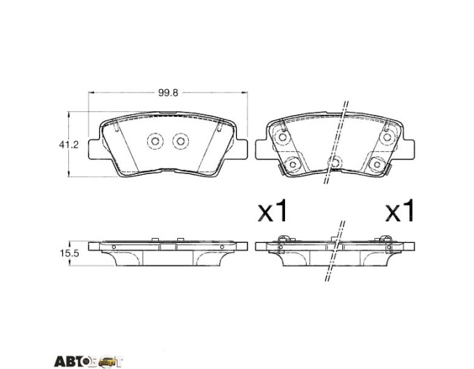Тормозные колодки TRW GDB3594, цена: 2 412 грн.