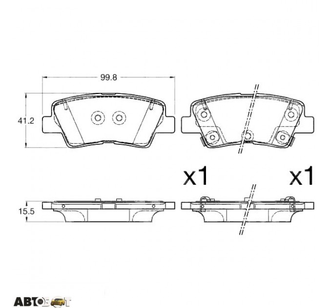 Тормозные колодки TRW GDB3594, цена: 1 314 грн.