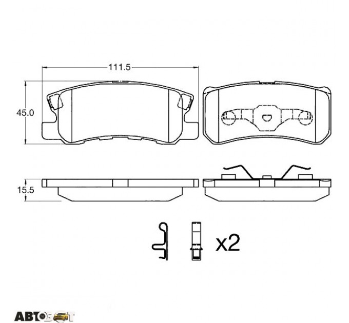 Тормозные колодки TRW GDB3595, цена: 1 757 грн.