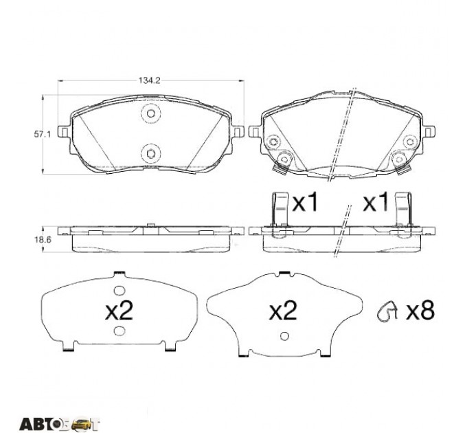 Тормозные колодки TRW GDB3598, цена: 1 805 грн.