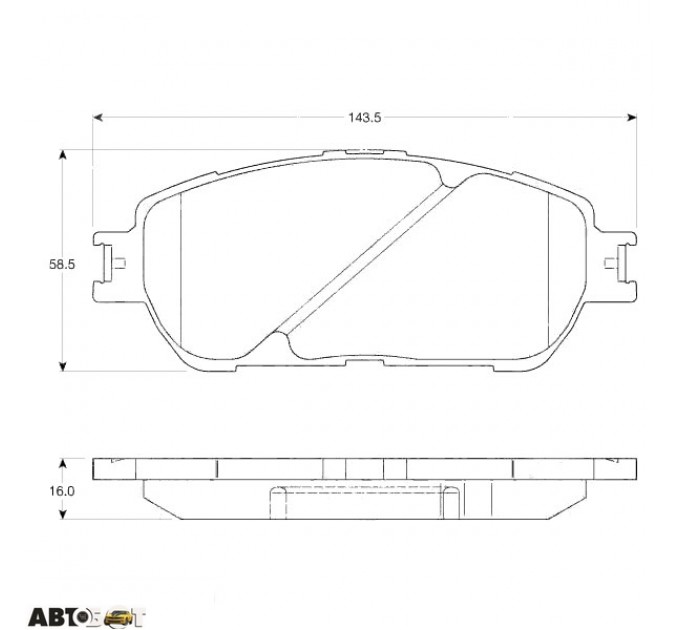 Тормозные колодки TRW GDB3610, цена: 2 206 грн.