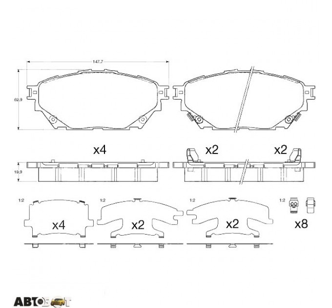 Тормозные колодки TRW GDB3611, цена: 3 757 грн.