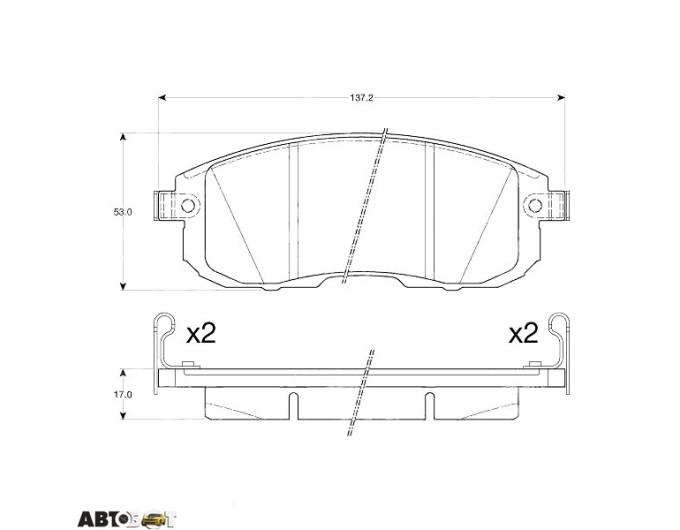Гальмівні колодки TRW GDB3616, ціна: 2 472 грн.