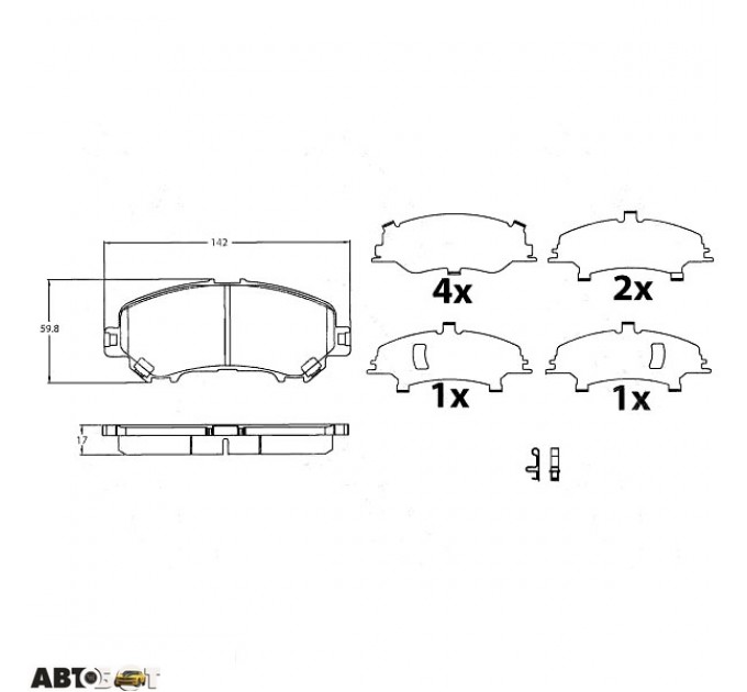 Тормозные колодки TRW GDB3622, цена: 2 142 грн.