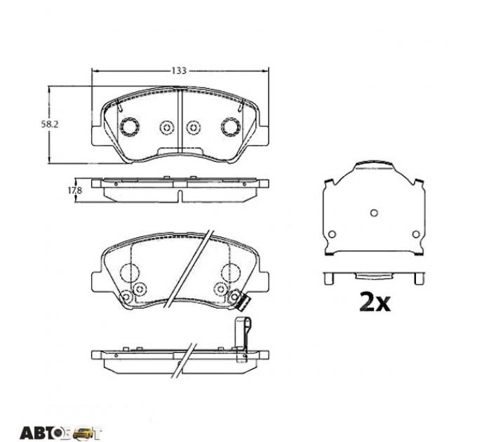 Тормозные колодки TRW GDB3630, цена: 1 807 грн.