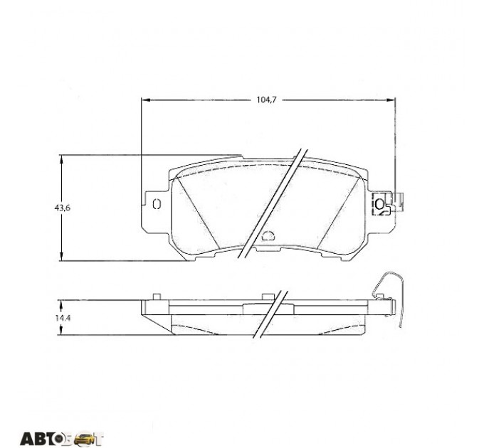 Гальмівні колодки TRW GDB3641, ціна: 1 375 грн.