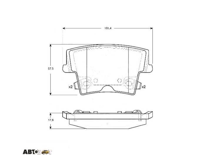 Тормозные колодки TRW GDB4135, цена: 3 883 грн.