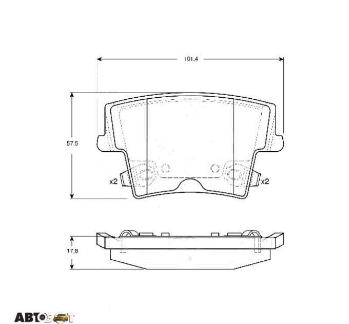 Тормозные колодки TRW GDB4135, цена: 2 114 грн.