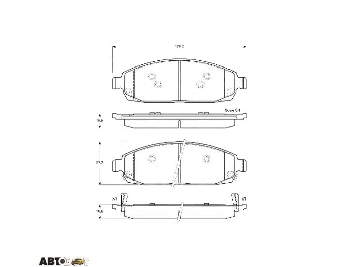 Гальмівні колодки TRW GDB4136, ціна: 3 808 грн.