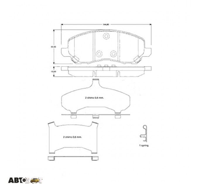 Тормозные колодки TRW GDB4142, цена: 2 633 грн.